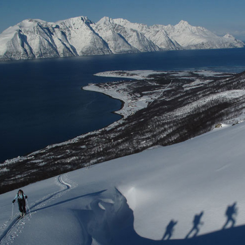 Skitourenreisen Norwegen Lyngen Alpen mit Bergführer Paul Held